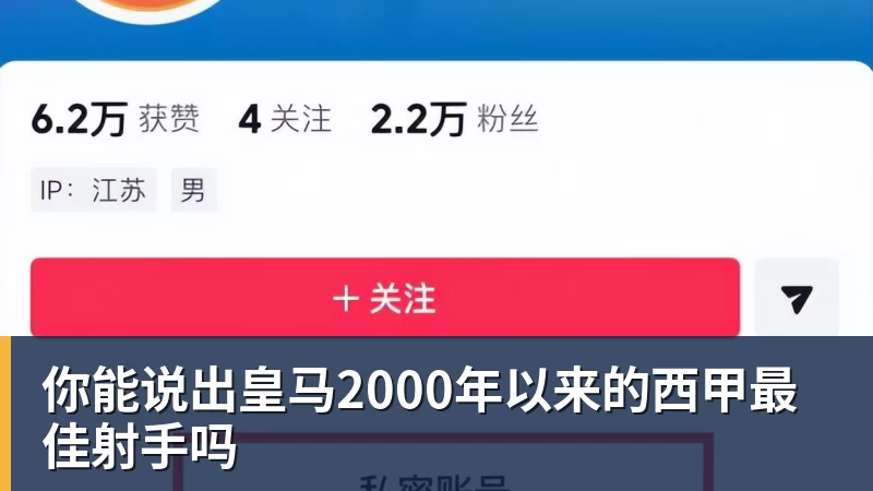 你能说出皇马2000年以来的西甲最佳射手吗